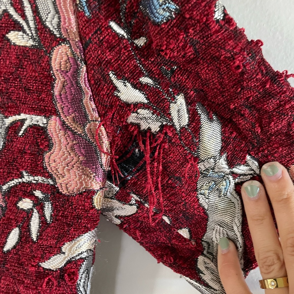 Zara Red Floral Mini Dress - Picture 3 of 15